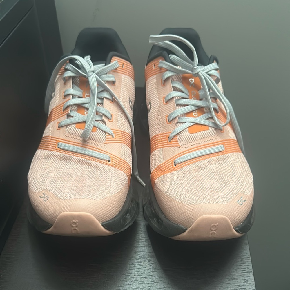On Running Orange Black Athletic Shoes Performance Design